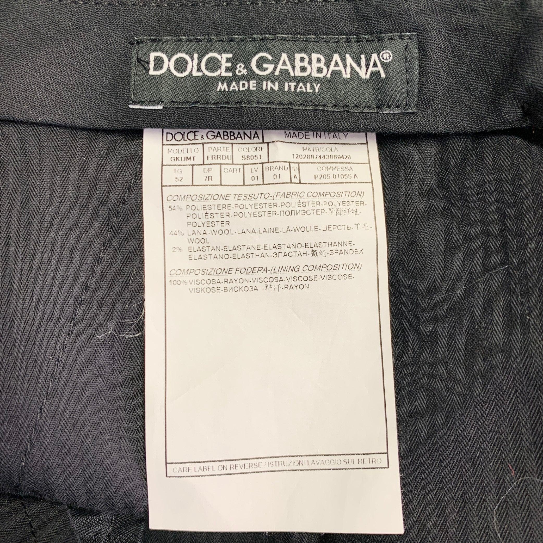 DOLCE & GABBANA Taille 42 à rayures noires et grises en polyester mélangé en vente 6