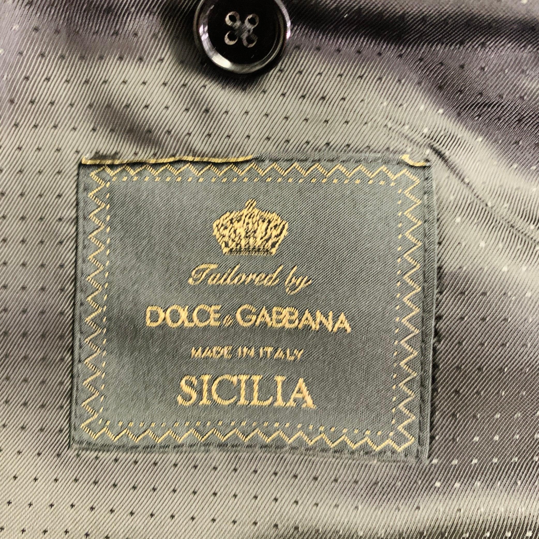 DOLCE & GABBANA Taille 42 à rayures noires et grises en polyester mélangé en vente 2