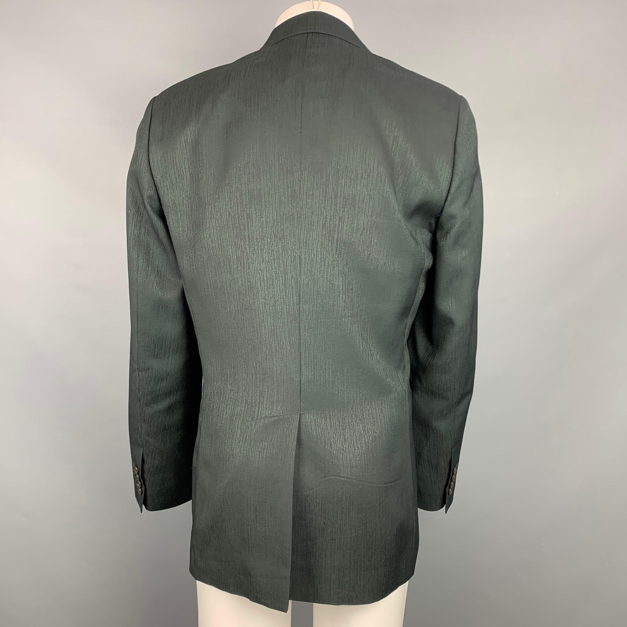 DOLCE & GABBANA Size 42 Black Wool / Viscose Blend Sport Coat In Good Condition In San Francisco, CA