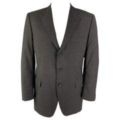 DOLCE & GABBANA Sportmantel aus Schurwolle mit Nadelstreifen, Größe 46, anthrazit