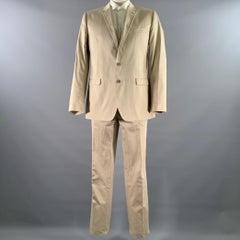 DOLCE & GABBANA Size 46 Khaki Notch Lapel Suit
