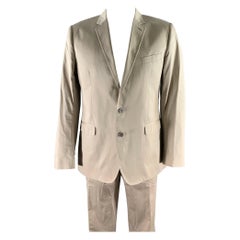 DOLCE & GABBANA Size 46 Khaki Notch Lapel Suit