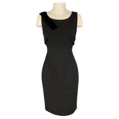 DOLCE & GABBANA Size 6 Black Animal Print Sleeveless Dress
