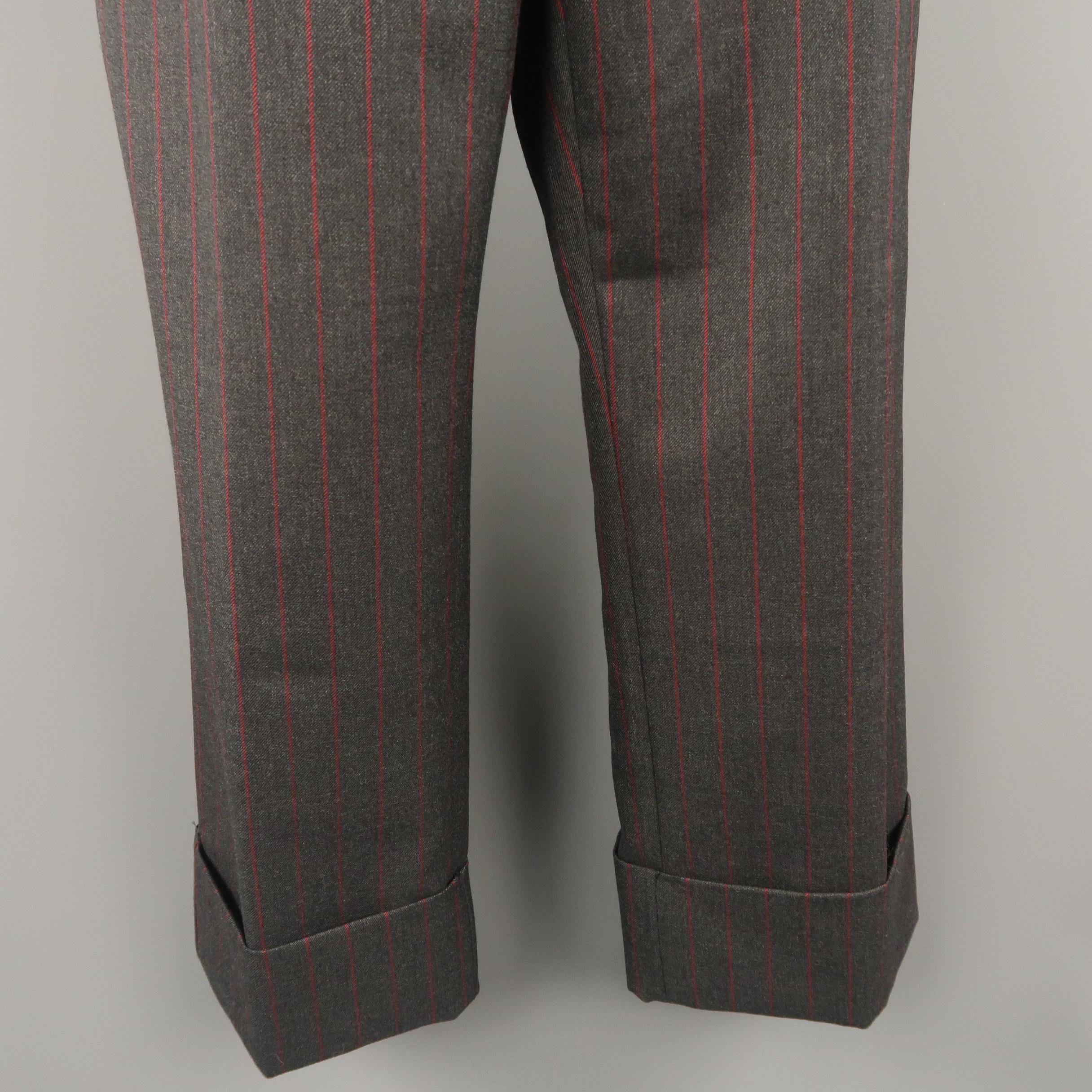 cuffed suit pants