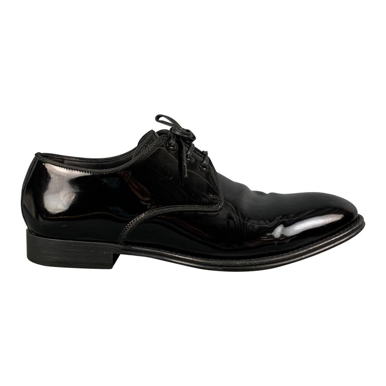 DOLCE and GABBANA Size 7.5 Black Lace Up Shoes at 1stDibs display picture 2