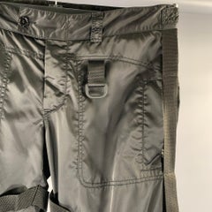 DOLCE & GABBANA Size L Black Polyester Blend Cargo Casual Pants