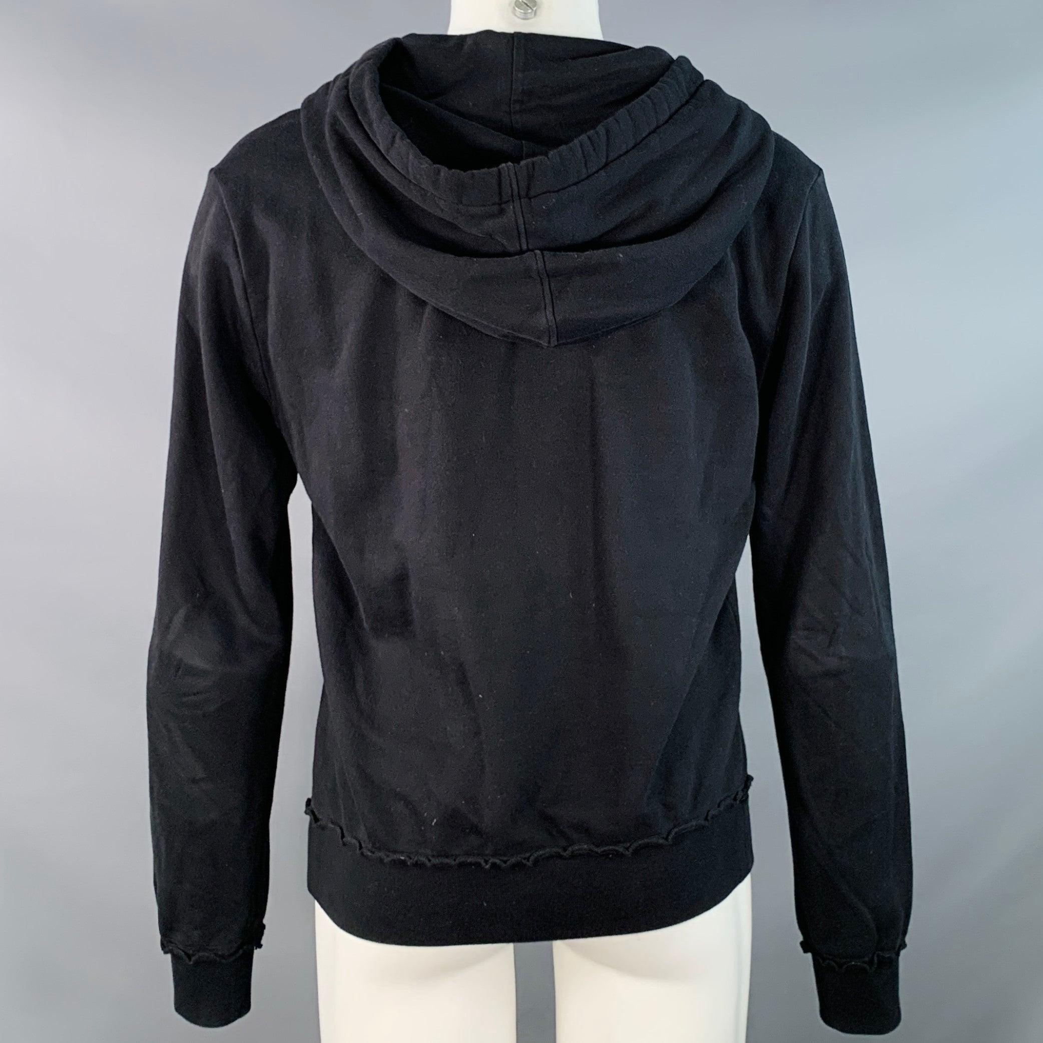 Dolce & Gabbana Taille S Sweat à capuche en coton noir imprimé Muhammad Ali Bon état - En vente à San Francisco, CA