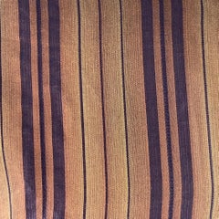 DOLCE & GABBANA Size S Brown Navy Stripe One Pocket Long Sleeve Shirt