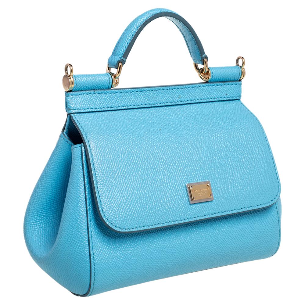 dolce and gabbana blue purse