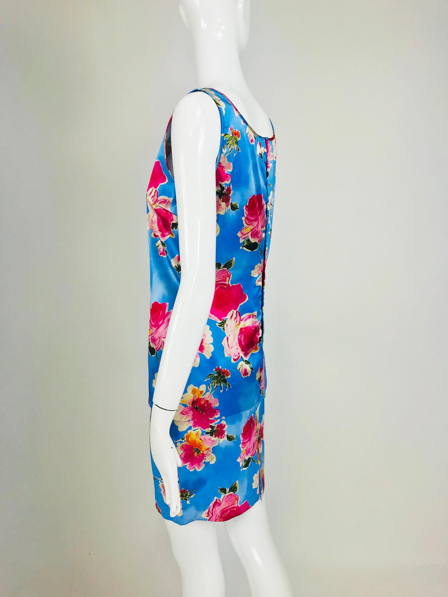 light blue skirt set