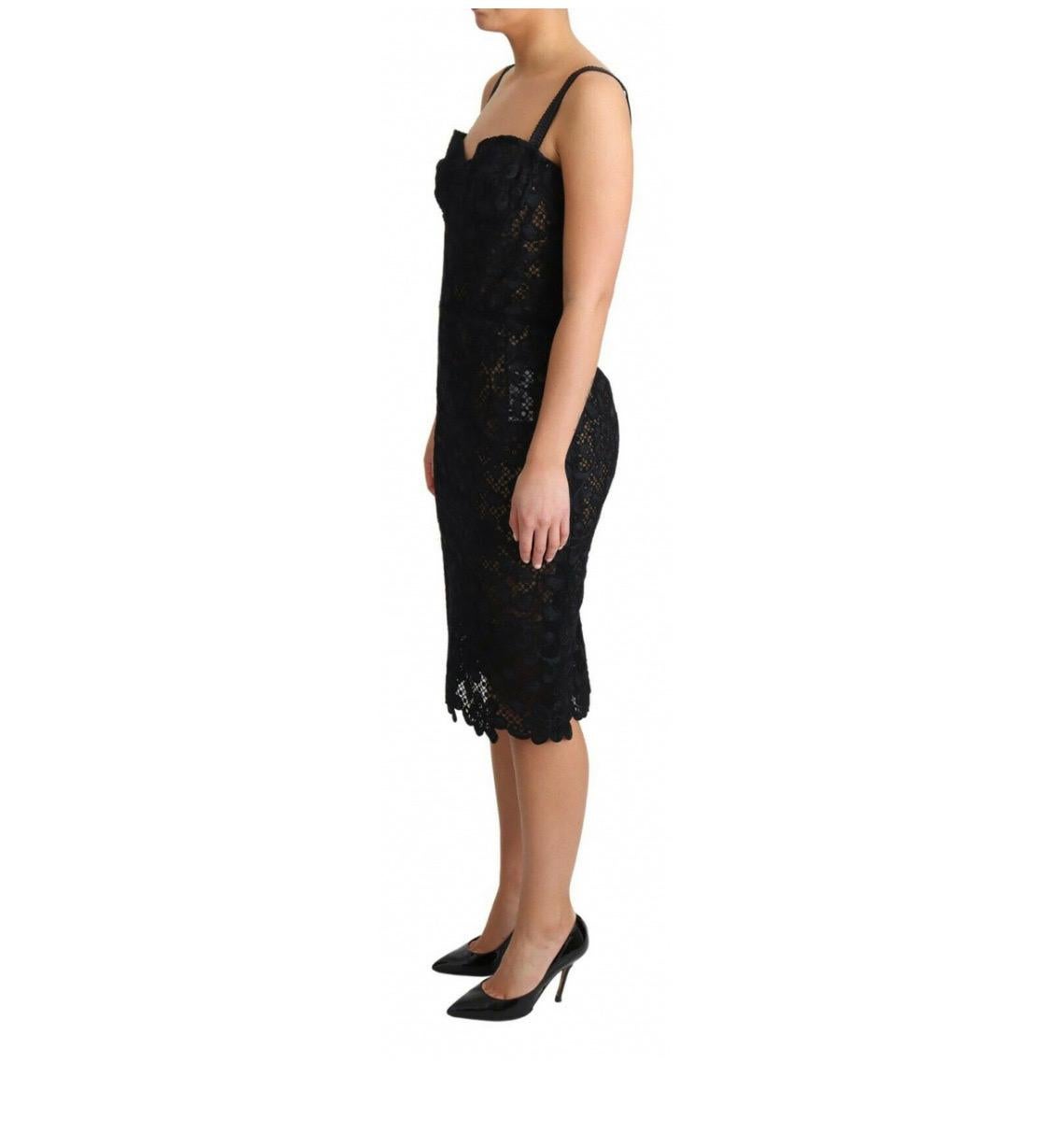 Dolce & Gabbana sleeveless sheath dress is
overlaid in delicate floral lace 9