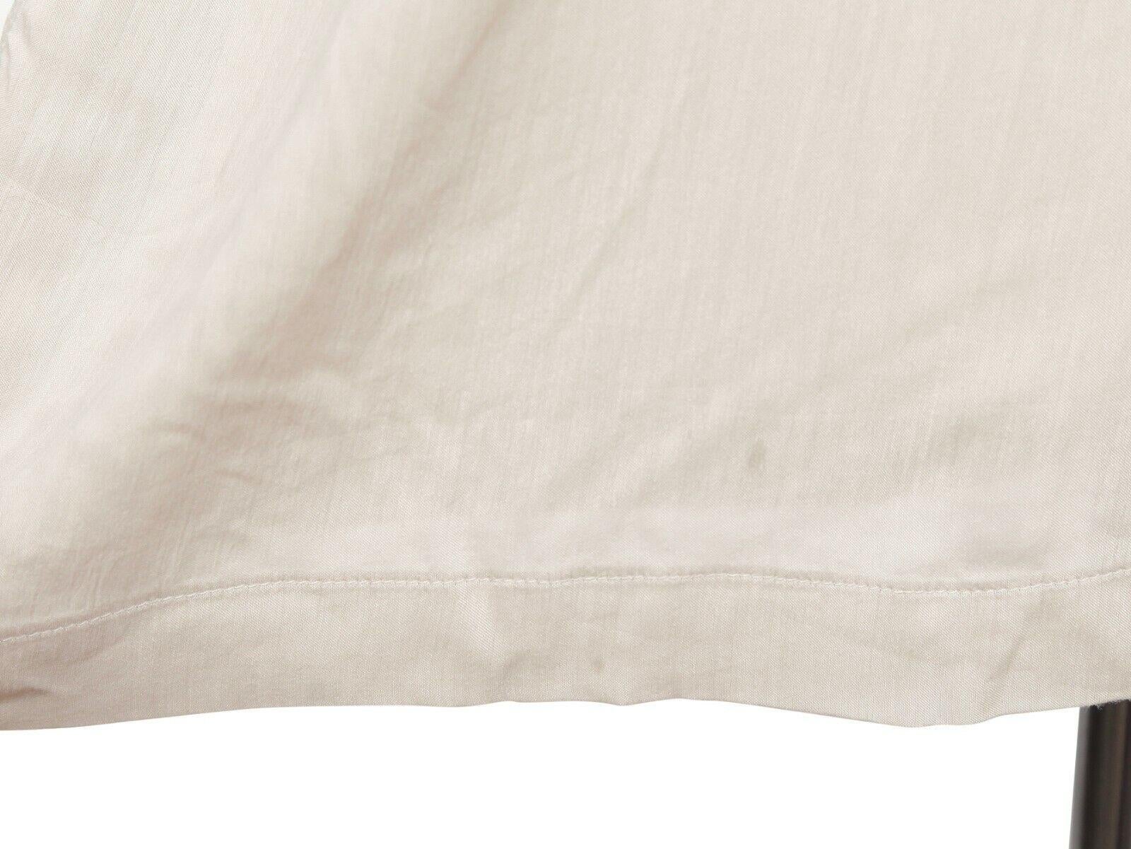 DOLCE & GABBANA Sleeveless Shirt Top Beige Buttons Viscose Silk Sz 42 For Sale 4