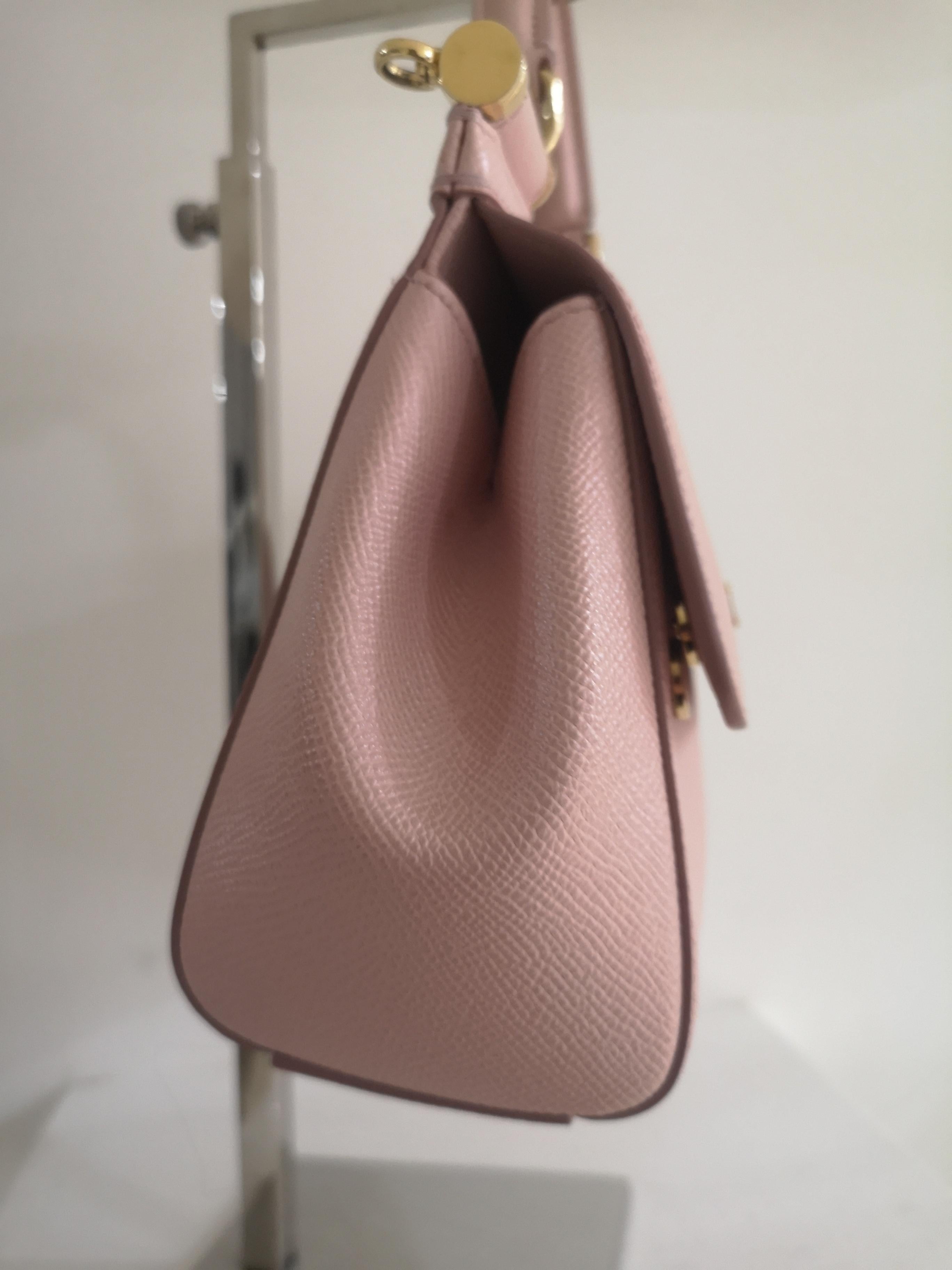 Dolce & Gabbana Small Sicily Nude light pink leather shoulder bag 2