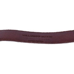 Dolce & Gabbana - Snake Crocodile Leather Belt Brown 85 / Men