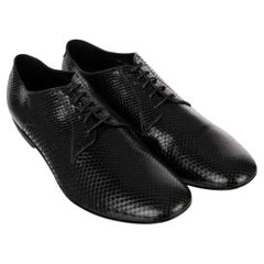 Dolce & Gabbana - Snake Derby Shoes OTELLO Black 44 UK 10 US 11