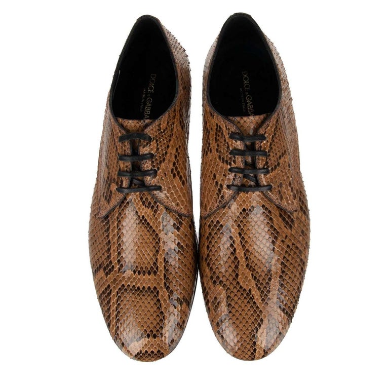 Bottines Derby Dolce & Gabbana En Cuir Marron - Taille 44 EU (UK 10, US 11) - Neuf Avec Boîte