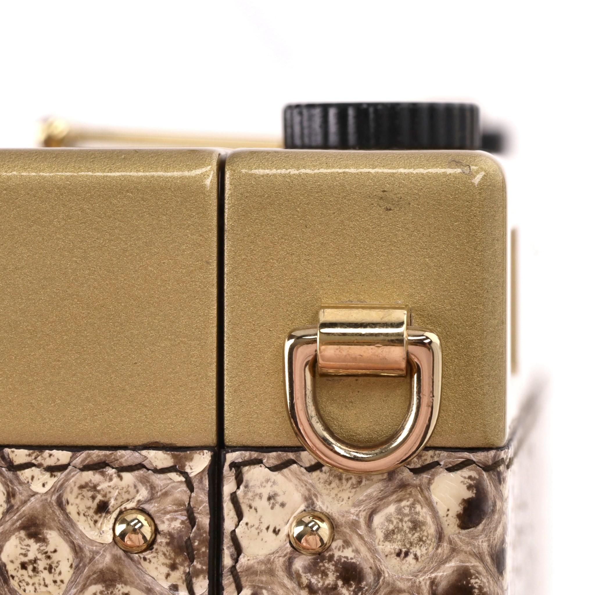 Dolce & Gabbana Snakeskin Camera Bag For Sale 5