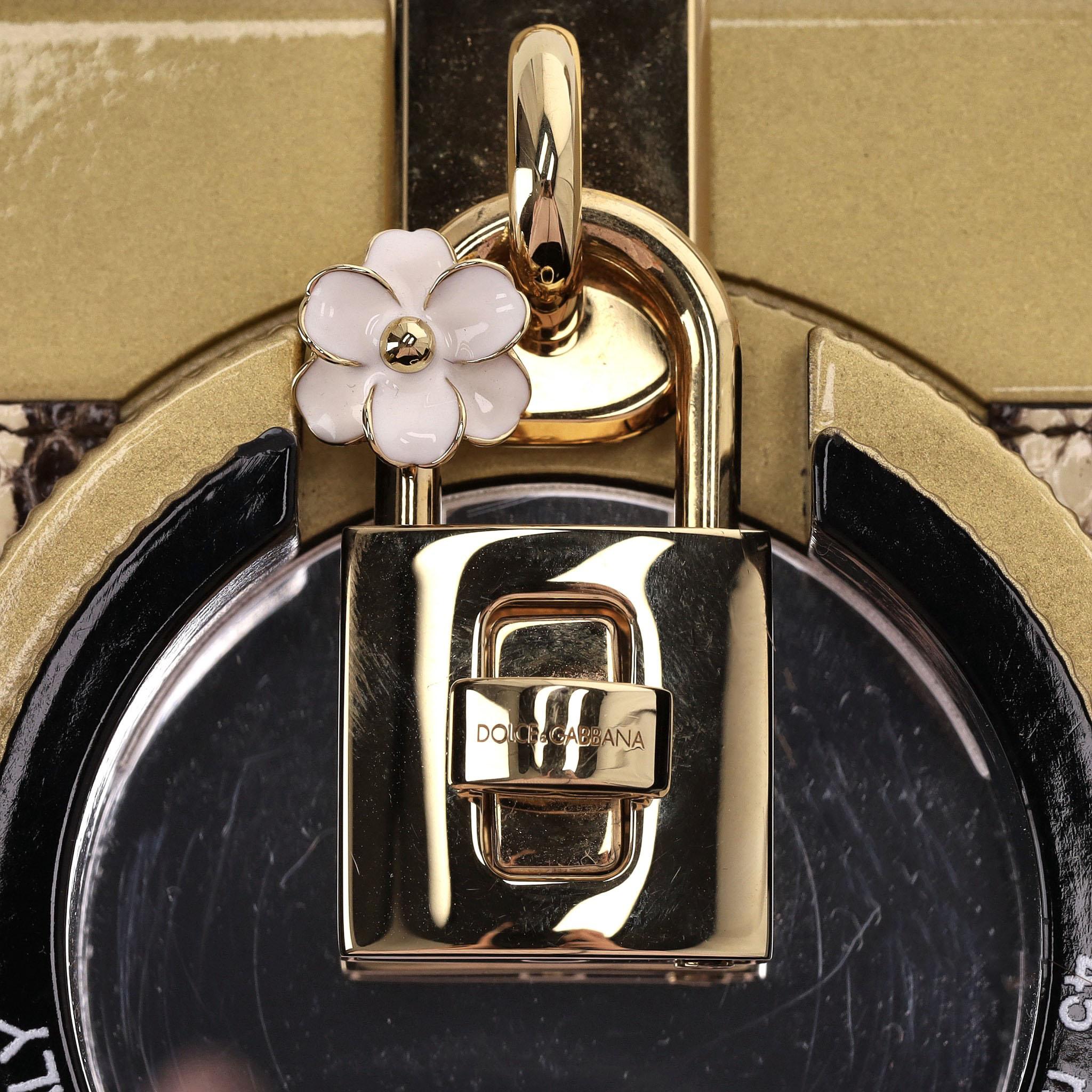 Dolce & Gabbana Snakeskin Camera Bag For Sale 3