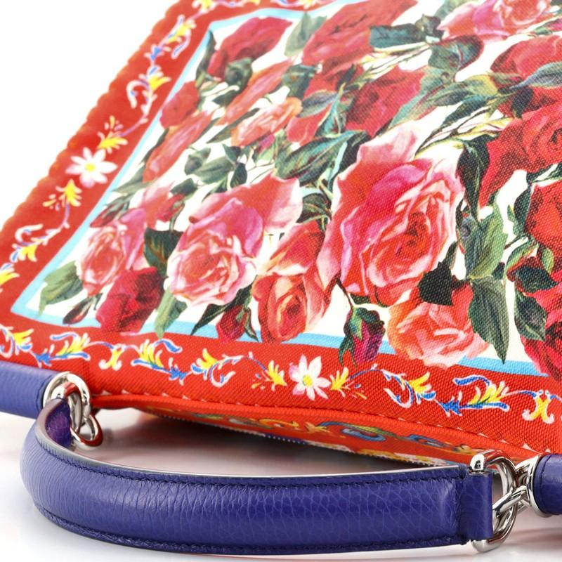 Dolce & Gabbana Soft Miss Sicily Bag Printed Canvas Large 1