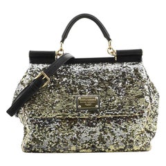 Dolce & Gabbana Soft Miss Sicily Bag Sequins Large