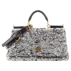 Dolce & Gabbana Soft Miss Sicily Bag Sequins Medium