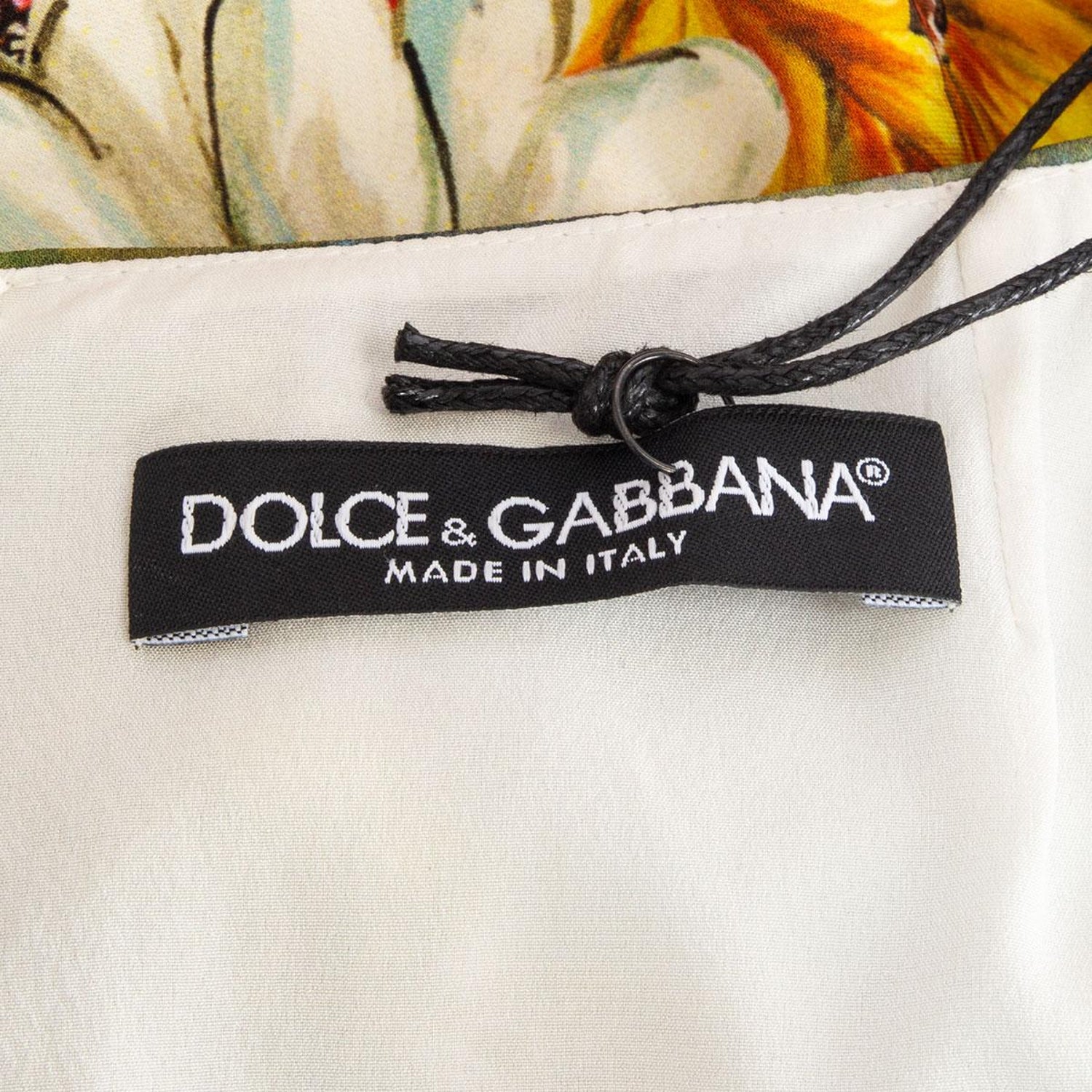 DOLCE and GABBANA Sorrento Print silk Charmeuse Short Sleeve ...