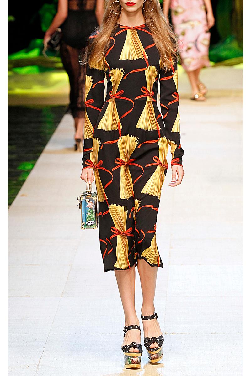 Dolce and gabbana pasta dress discount