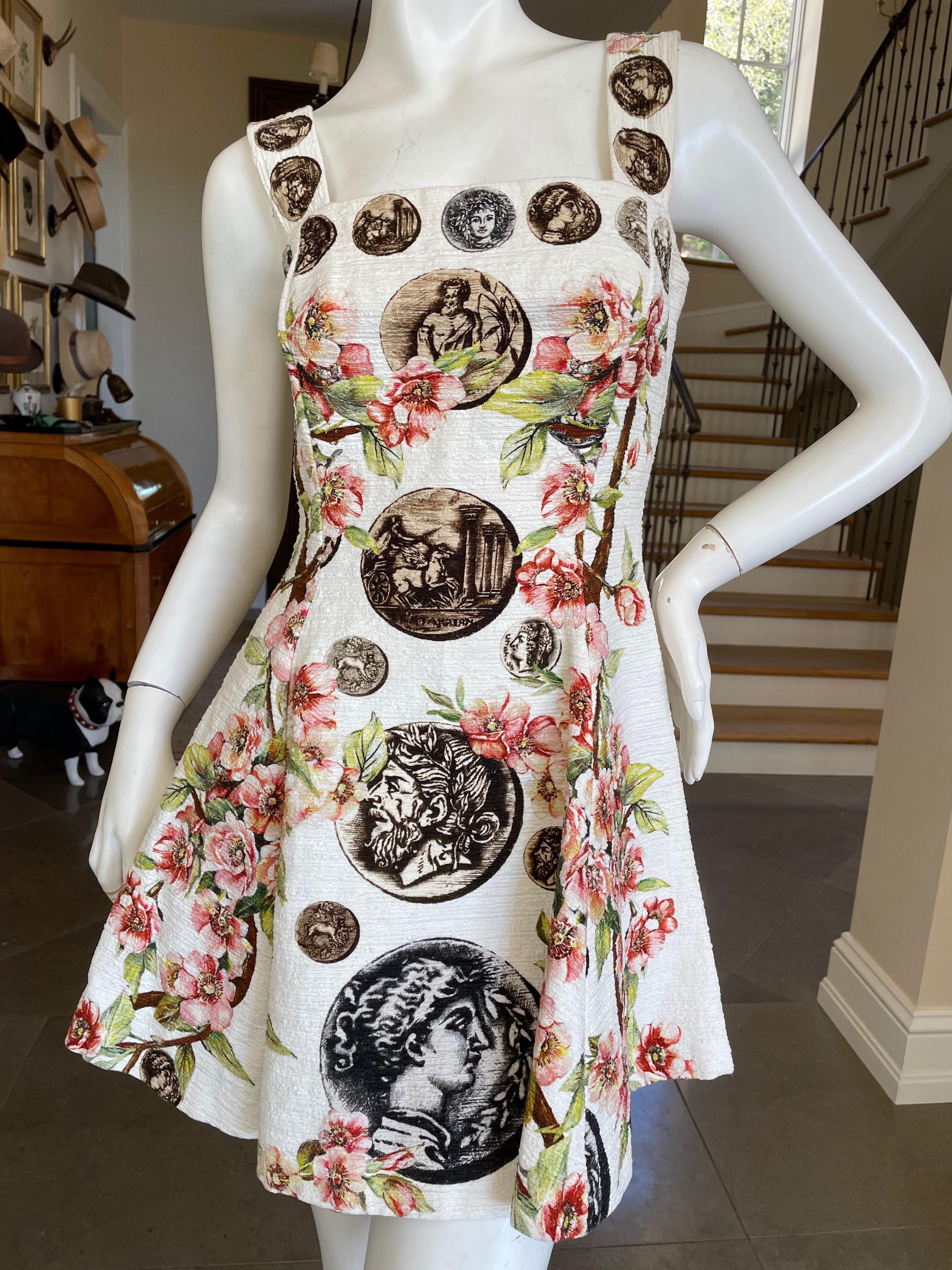 Dolce & Gabbana Special Edition Antiquities Mini Dress Spring 2014 In Excellent Condition For Sale In Cloverdale, CA