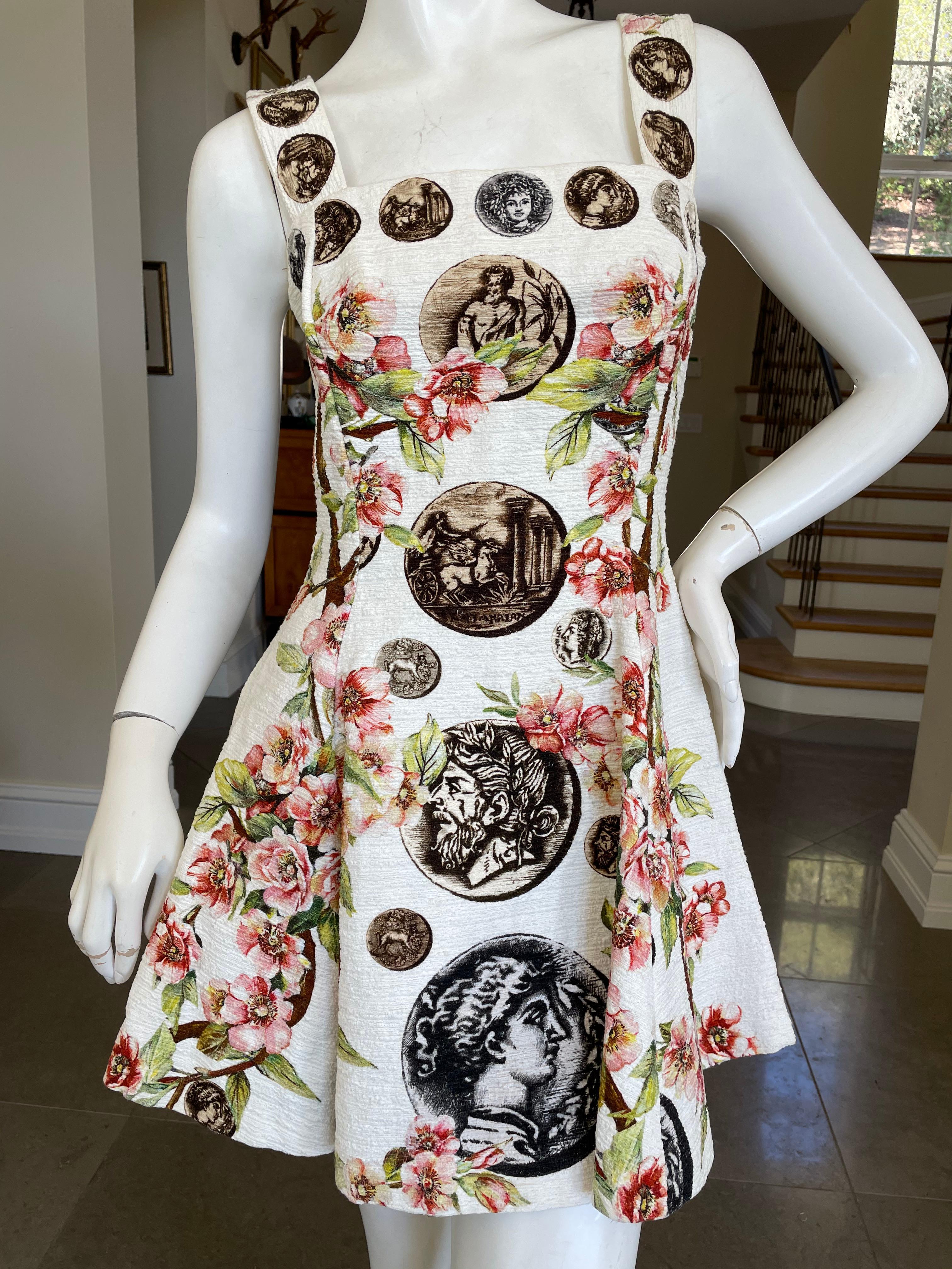 Women's Dolce & Gabbana Special Edition Antiquities Mini Dress Spring 2014 For Sale