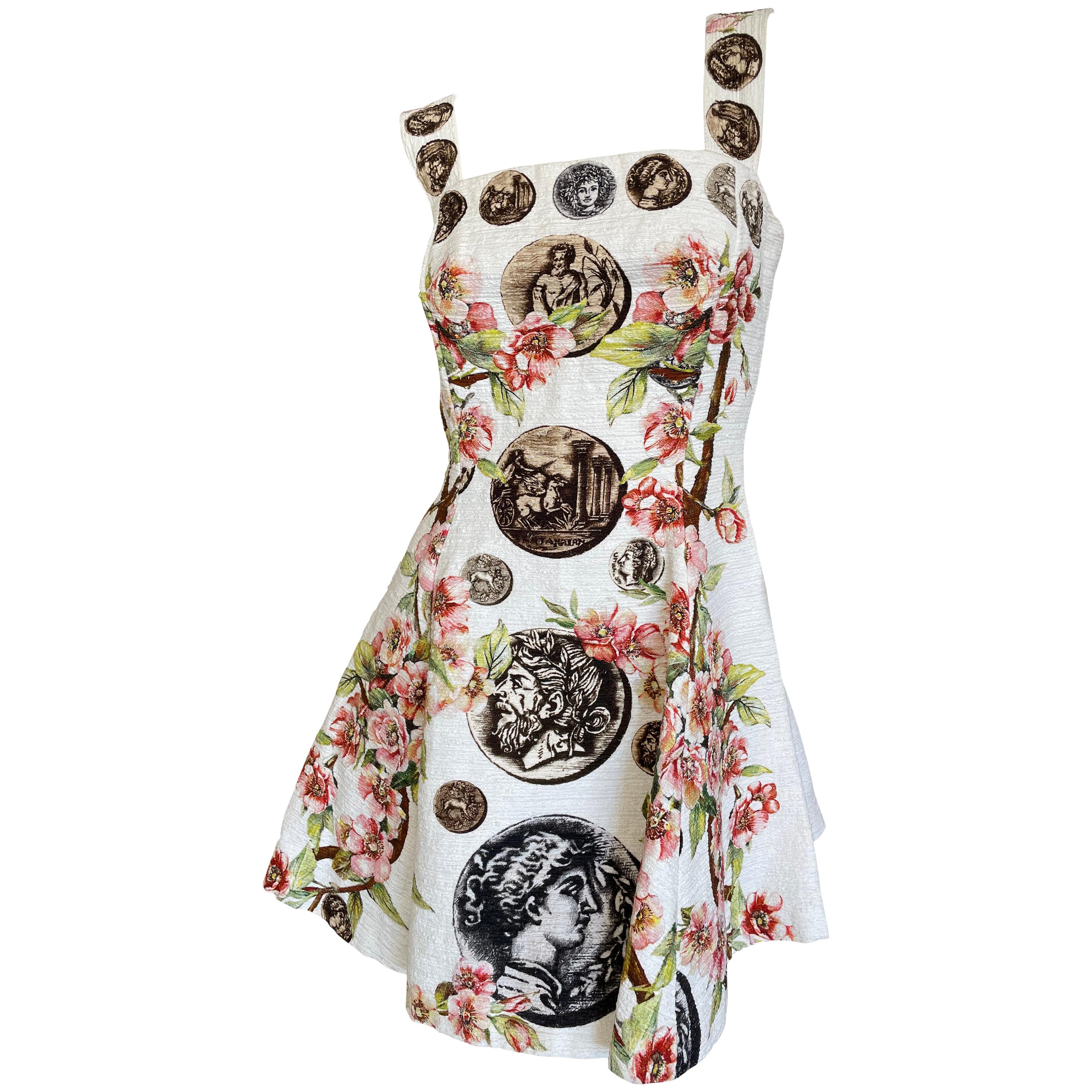 Dolce & Gabbana Special Edition Antiquities Mini Dress Spring 2014 For Sale