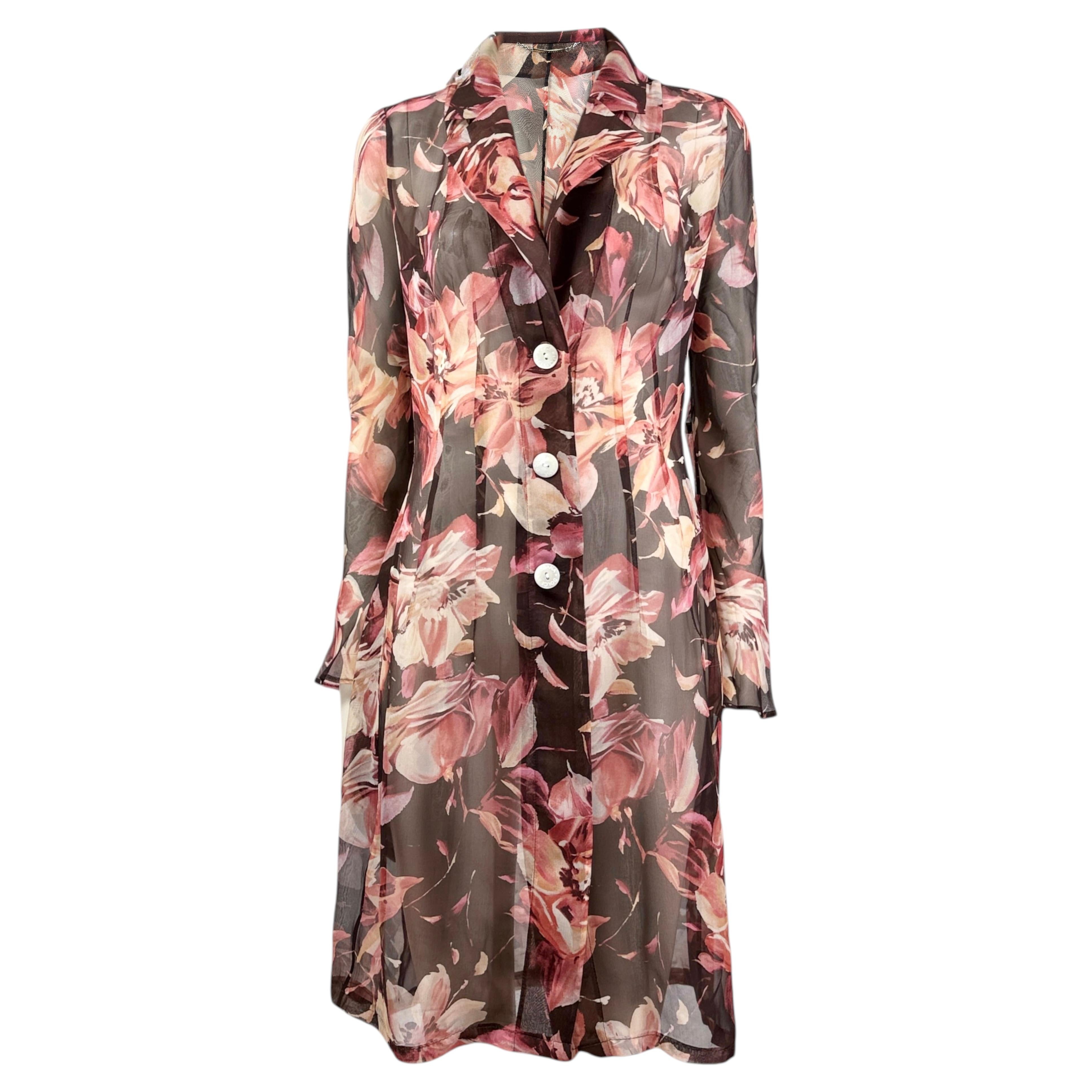 Dolce Gabbana Spring 1997 Look 14 Printed floral chemise dress