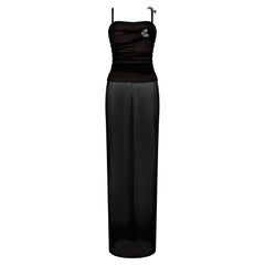Dolce & Gabbana Spring 1998 Black Butterfly Dress