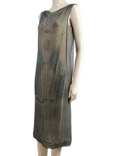 Dolce Gabbana Spring 1998 Kate Moss printed silk Madonna dress