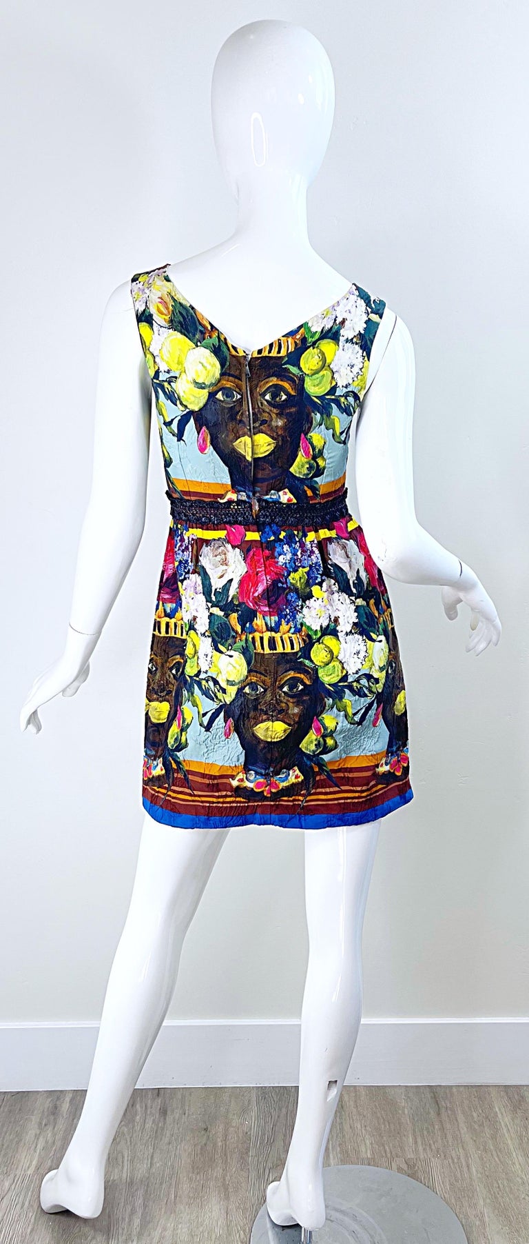 Dolce and Gabbana Vestito Testa di Moro Primavera 2013 Taglia 36