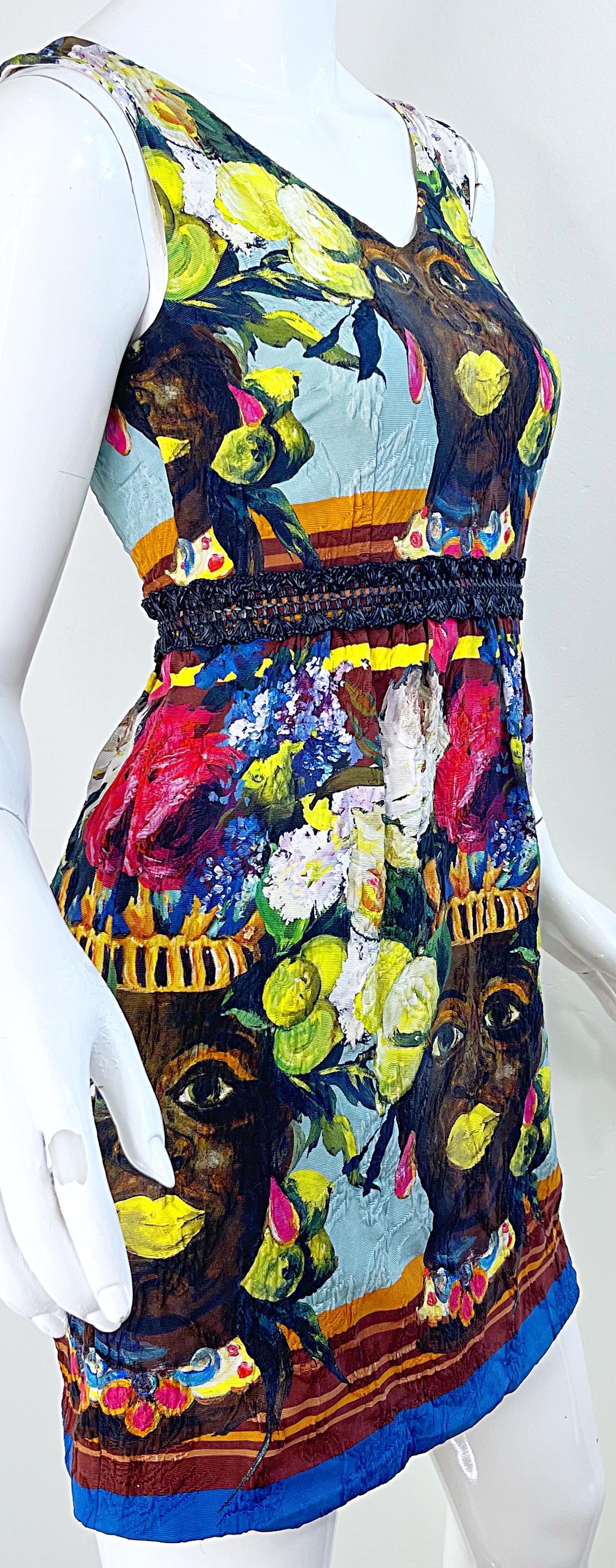 Robe Testa Di Moro mauresque sicilienne du défilé Dolce & Gabbana printemps 2013 taille 36 en vente 11