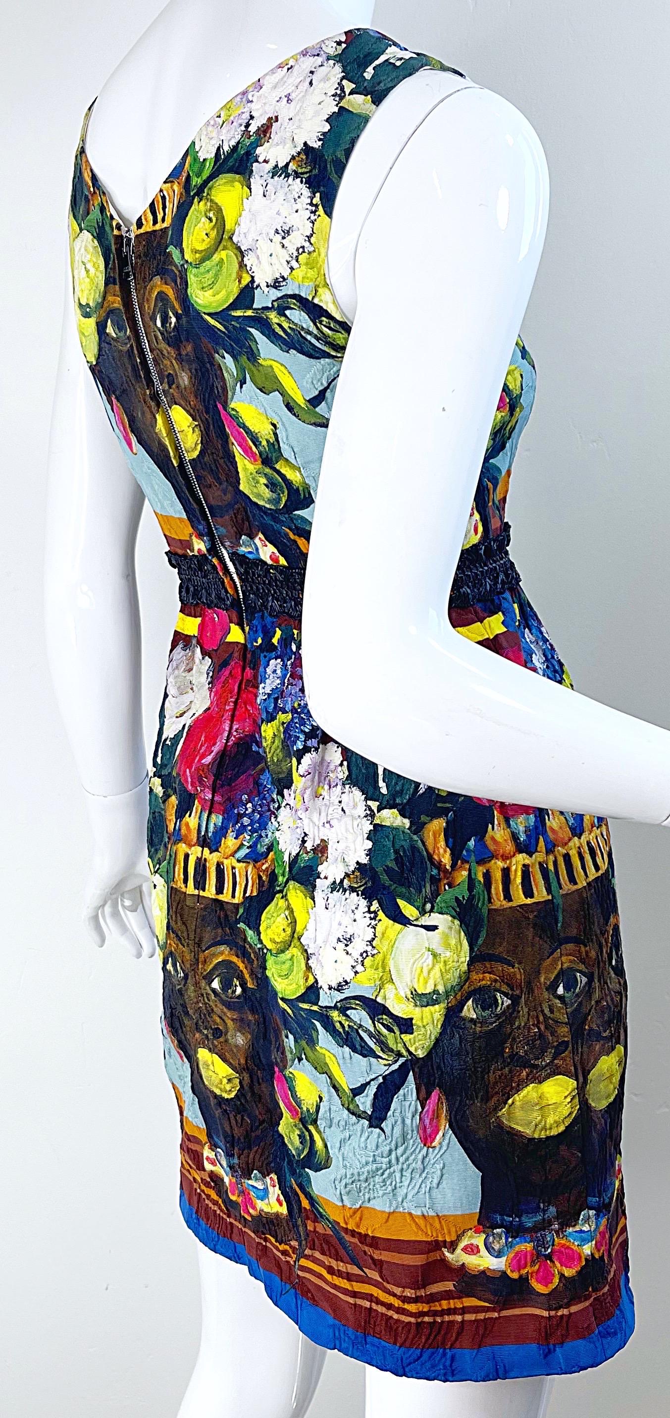 Robe Testa Di Moro mauresque sicilienne du défilé Dolce & Gabbana printemps 2013 taille 36 en vente 12