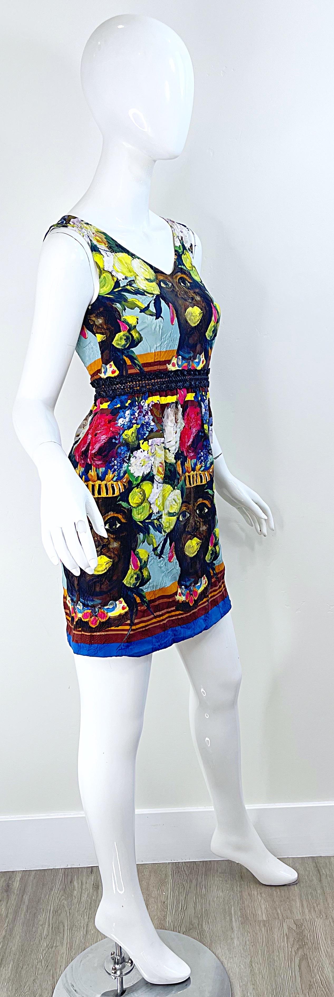 Robe Testa Di Moro mauresque sicilienne du défilé Dolce & Gabbana printemps 2013 taille 36 en vente 13