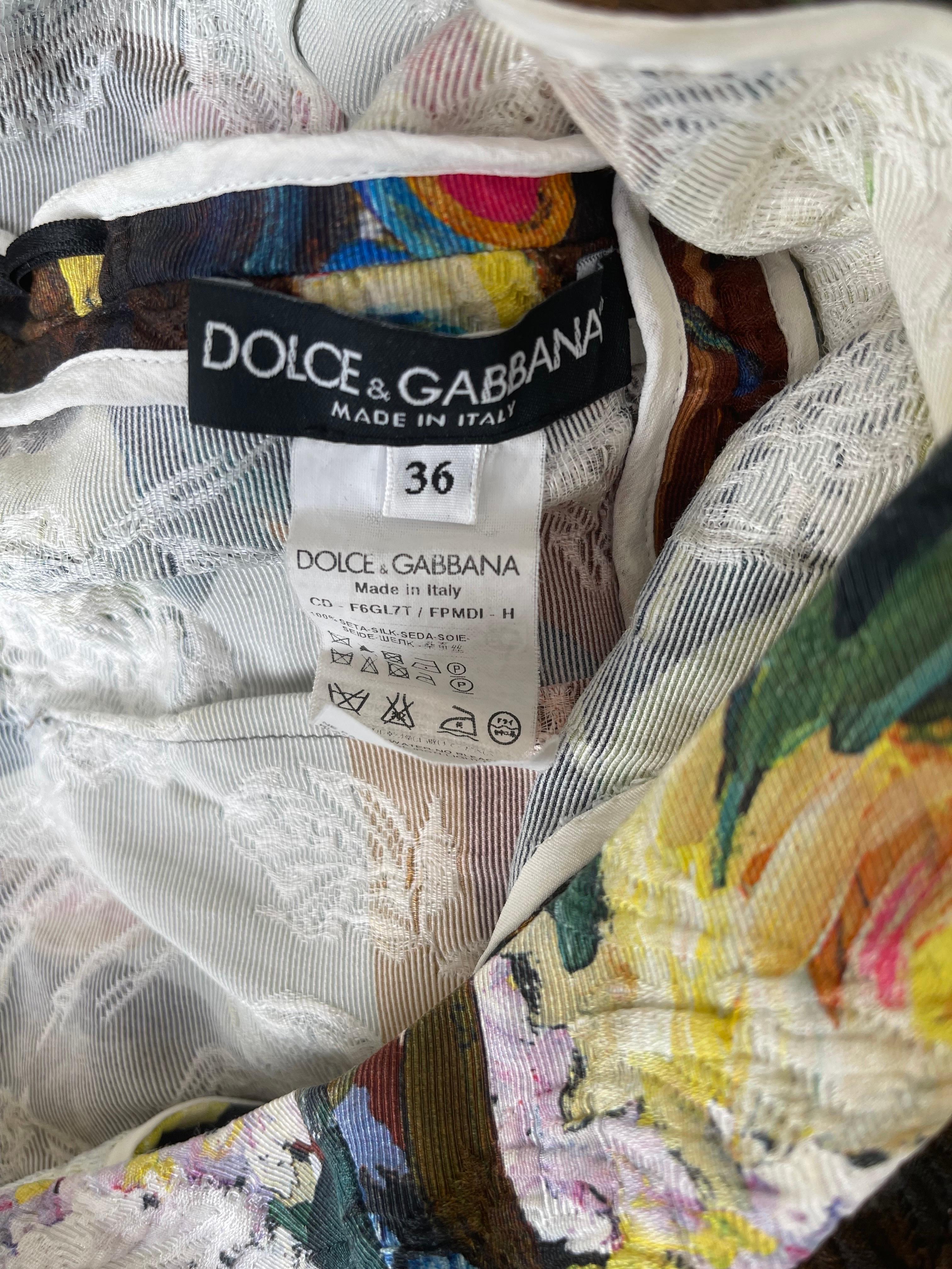 Black Dolce & Gabbana Spring 2013 Runway Size 36 Moorish Sicilian Testa Di Moro Dress For Sale