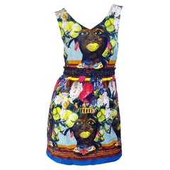 Dolce & Gabbana Pasarela Primavera 2013 Talla 36 Vestido Testa Di Moro Siciliano