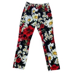 Dolce & Gabbana Spring 2016 flower pants