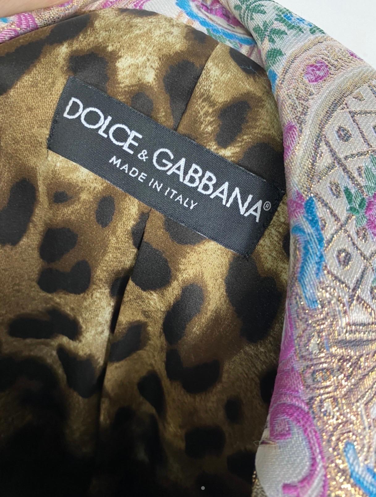 Women's or Men's Dolce & Gabbana spring 2021 patchwork Blazer For Sale