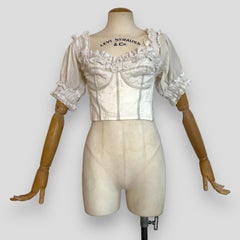 Dolce & Gabbana Spring Summer 1993 Collection White lace corset