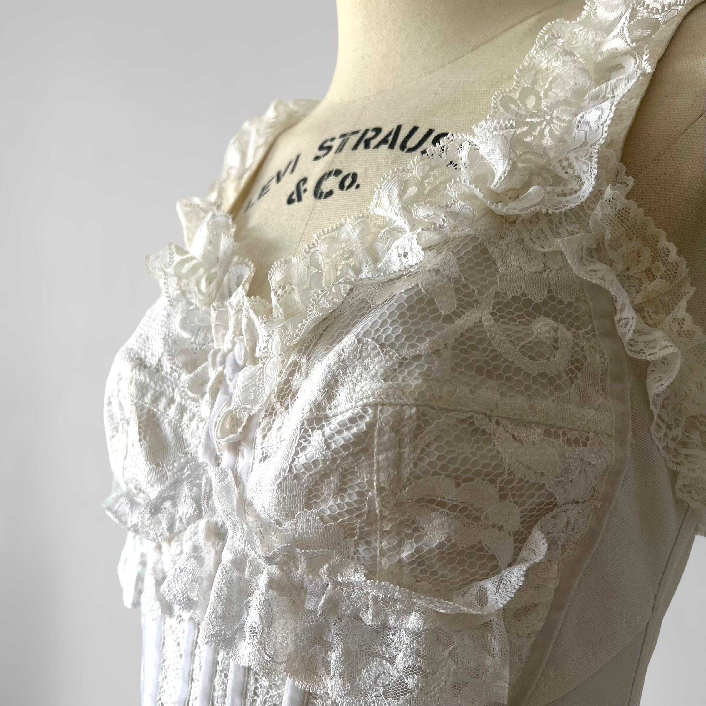 Dolce & Gabbana Spring Summer 1993 Collection White lace corset 1
