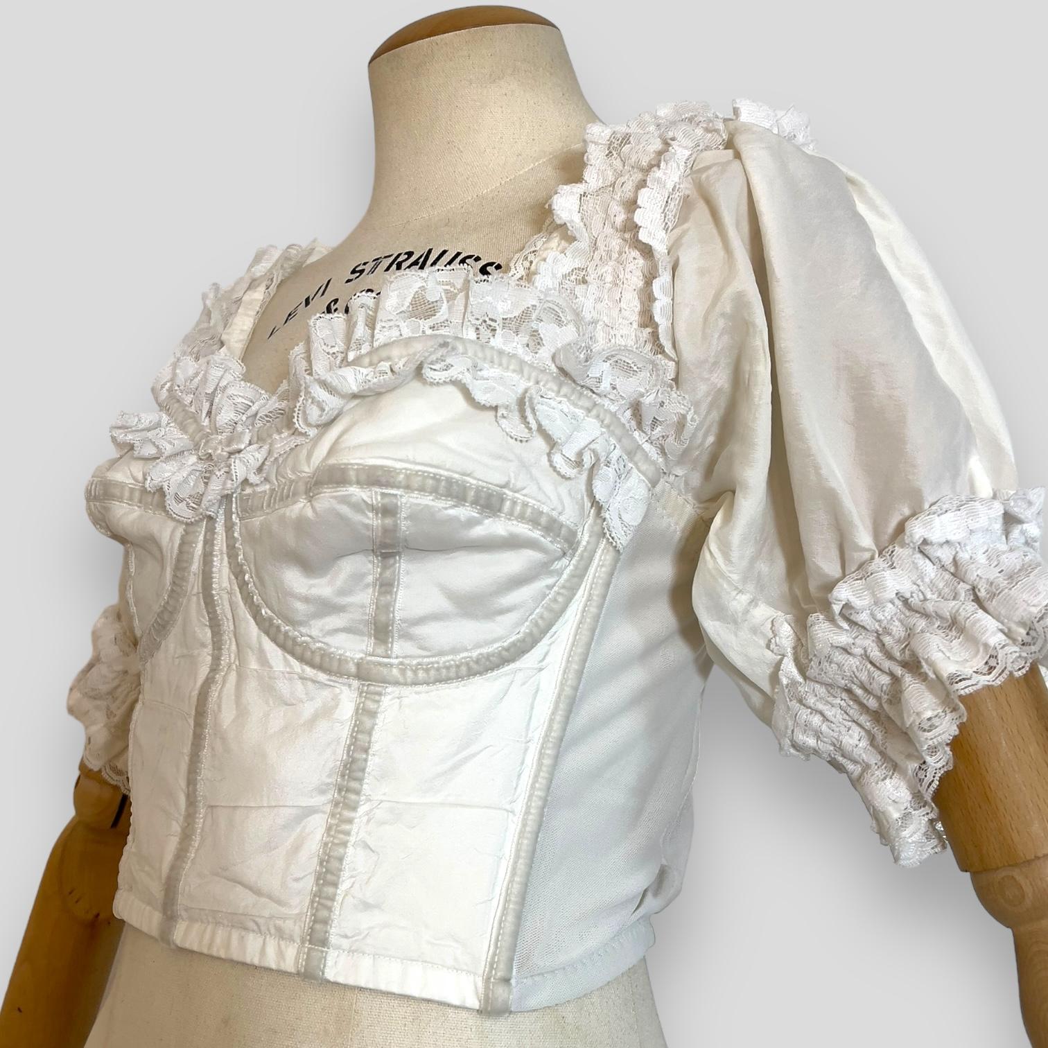 Dolce & Gabbana Spring Summer 1993 Collection White lace corset 1