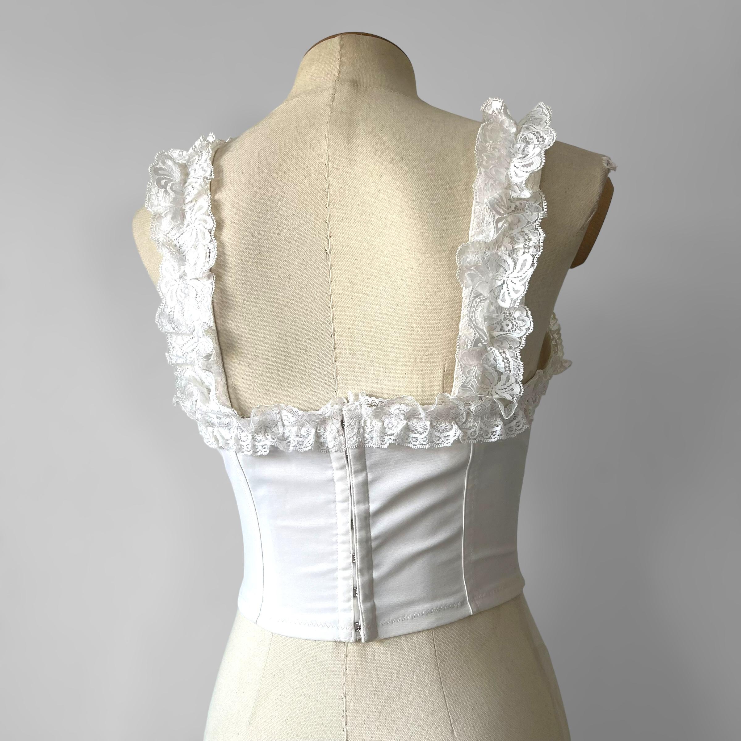 Dolce & Gabbana Spring Summer 1993 Collection White lace corset 2