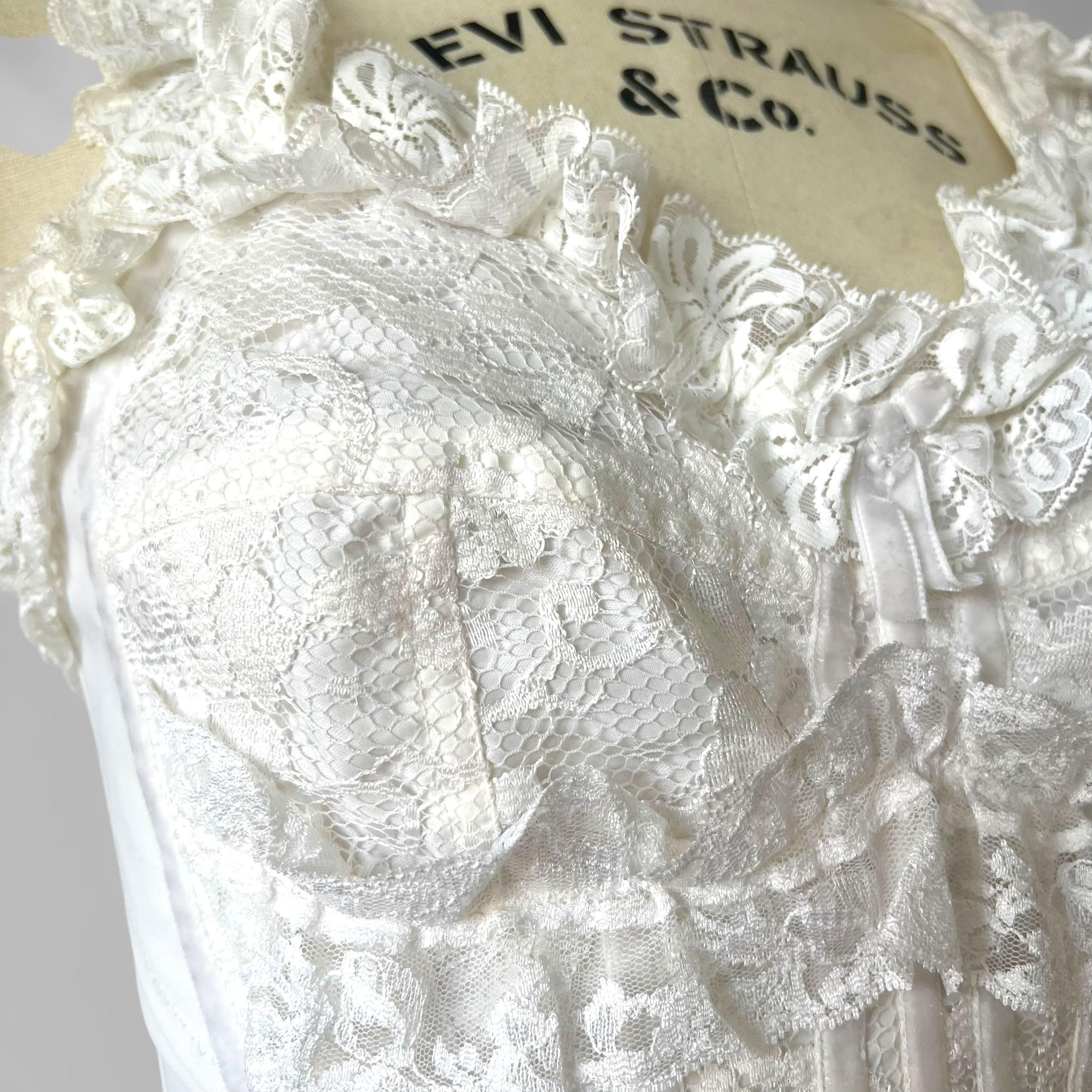 Dolce & Gabbana Spring Summer 1993 Collection White lace corset 3