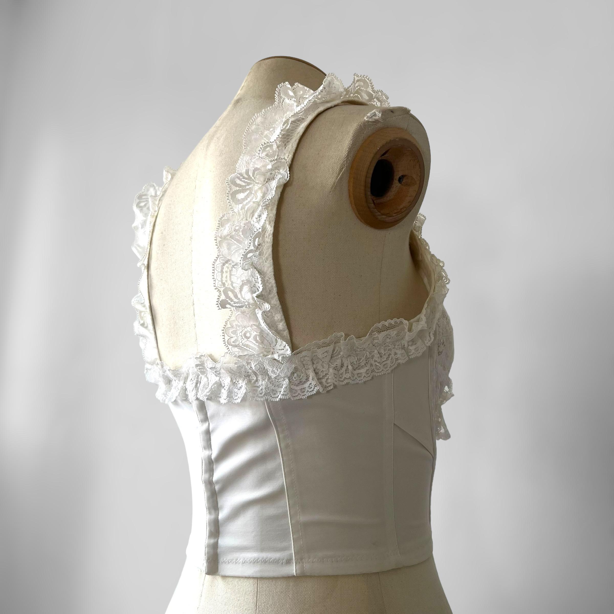 Dolce & Gabbana Spring Summer 1993 Collection White lace corset 4