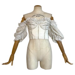 Dolce & Gabbana Spring Summer 1993 Collection White lace corset