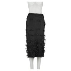 Dolce & Gabbana, printemps-été 1998 Jupe crayon à appliques transparentes Taille XS