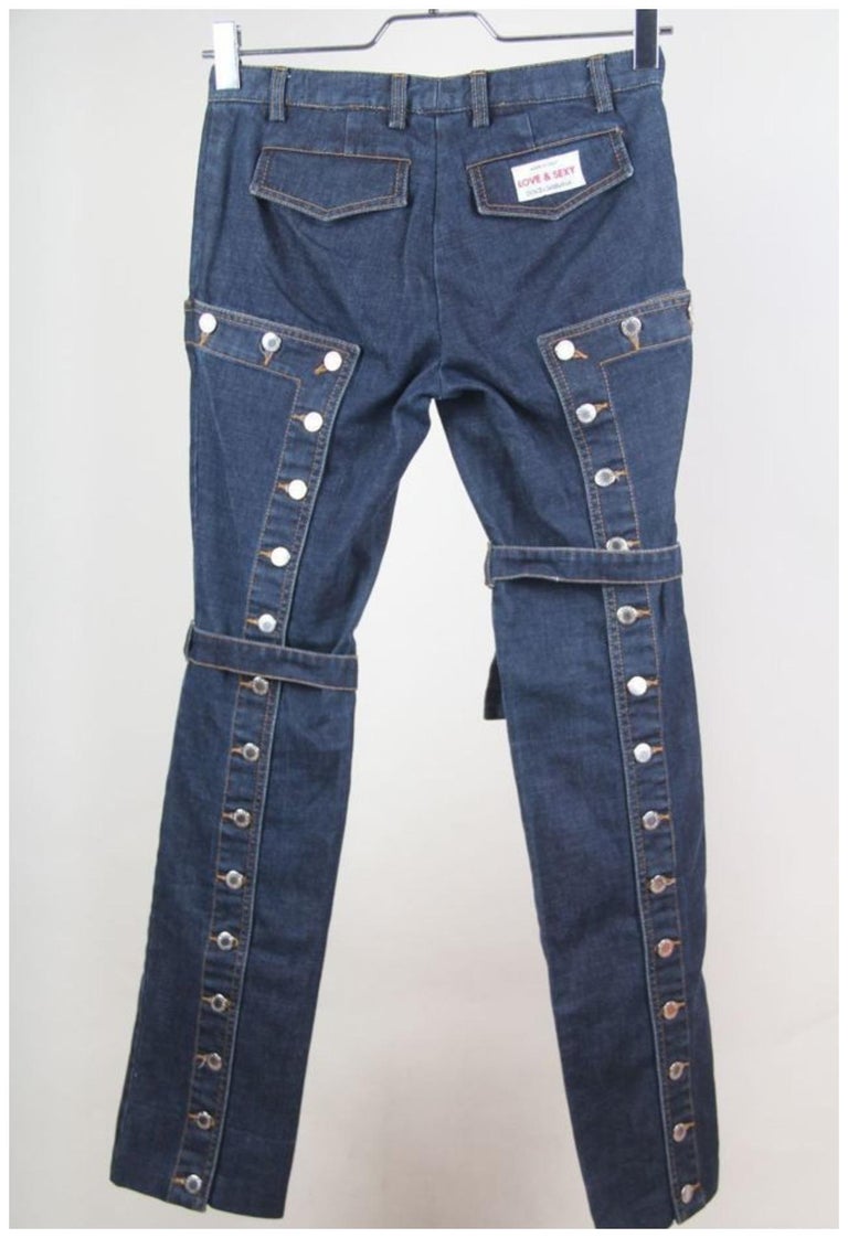 00s dolce&gabbana bleached denim pants Vintage dolce gabbana jeans 
